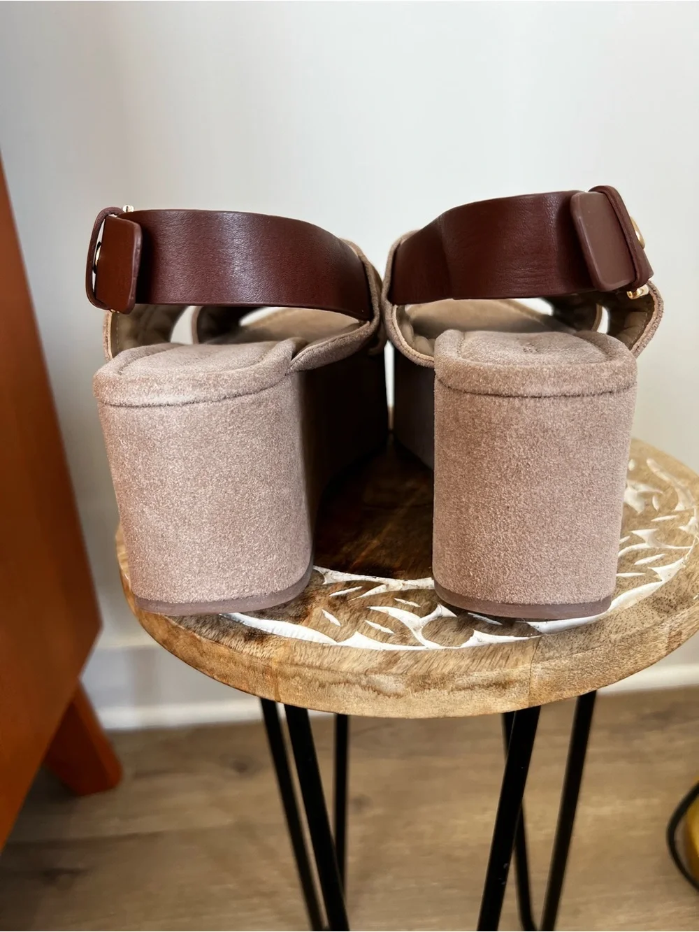 NWT & Box Free People Fawn Suede Platform Sandals - Women's